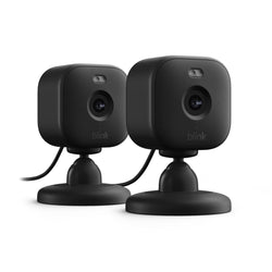 2x Blink Mini 2 – Plug-in Smart Security Camera | 2 Way Audio | Weatherproof | Black