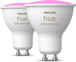 Philips Hue GU10 Bulbs | Colour Ambiance | 400 Lumen | Twin Pack