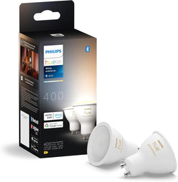 Philips Hue White Ambiance GU10 Smart LED Bulbs | 400 Lumens | Twin Pack