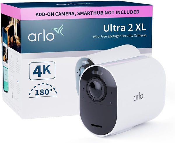 Arlo Ultra 2 XL | Outdoor Security Camera with Spotlight | 4K UHD | 12 Months Battery