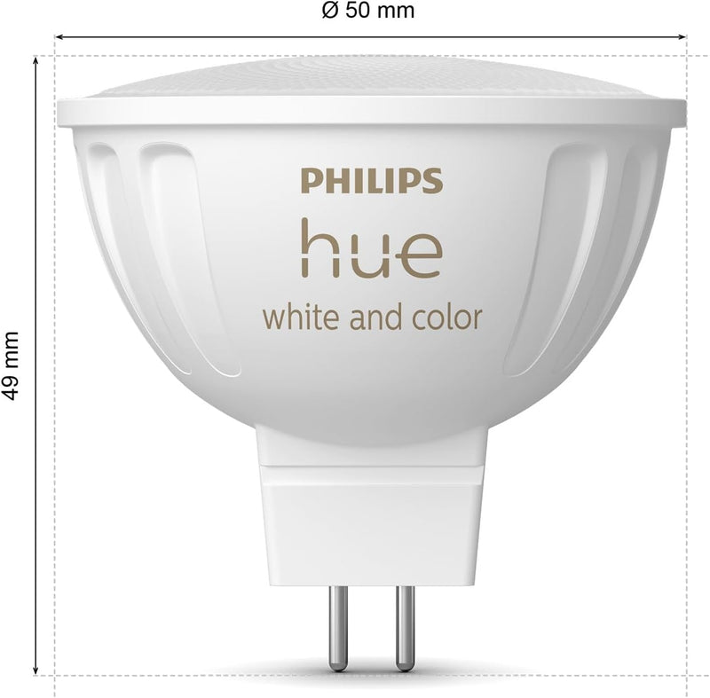 Philips Hue MR16 Bulb | Colour Ambiance | Smart Spotlight Lighting | Bluetooth