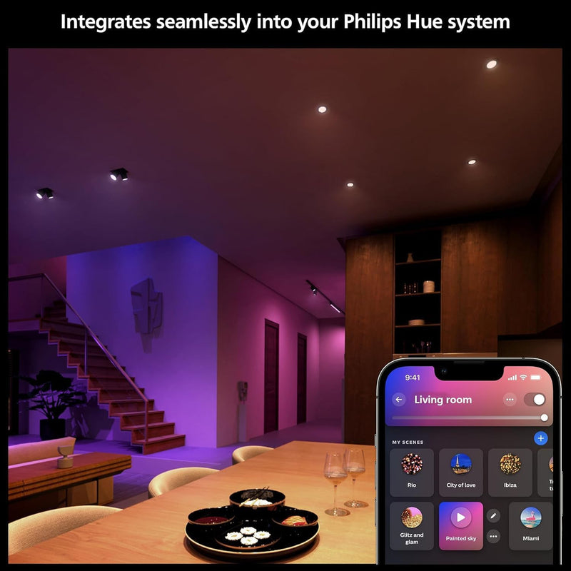 Philips Hue MR16 Bulb | Colour Ambiance | Smart Spotlight Lighting | Bluetooth