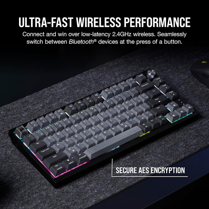 Corsair K65 Plus Wireless Gaming Keyboard | QWERTY UK | Black