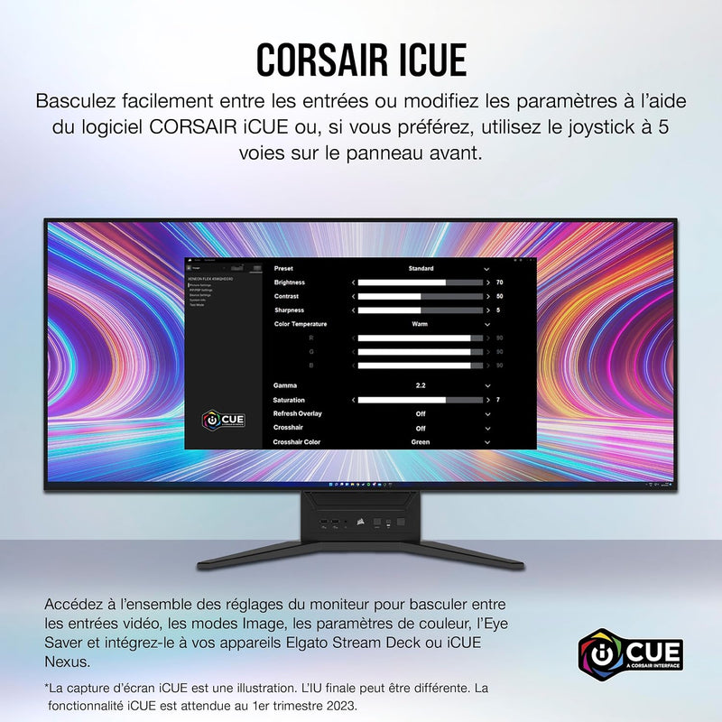 CORSAIR XENEON FLEX 45" Bendable OLED Gaming Monitor | 3440x1440 | 240Hz