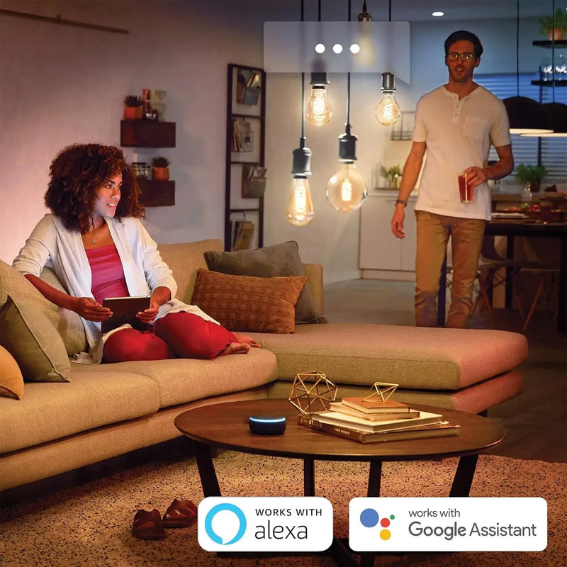 Philips Hue E14 | White Filament Single Smart LED Bulb | Works with Alexa, Google Assistant and Apple Homekit | Small Edison Screw