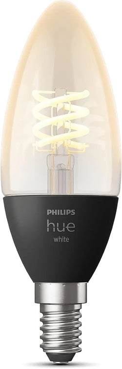 Philips Hue E14 | White Filament Single Smart LED Bulb | Works with Alexa, Google Assistant and Apple Homekit | Small Edison Screw