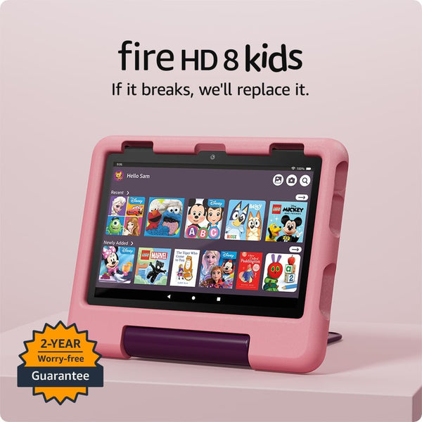 Amazon Fire HD 8 Kids Tablet | 8" HD | Disney Princess | Amazon Kids+ | 2024