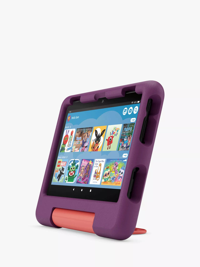 Amazon Fire HD 8 Kids Tablet | 8" HD | Kid-Proof Case | Grape | Amazon Kids+ | 2024