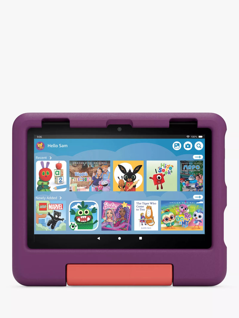 Amazon Fire HD 8 Kids Tablet | 8" HD | Kid-Proof Case | Grape | Amazon Kids+ | 2024