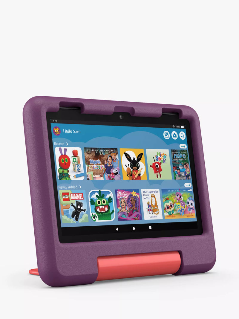 Amazon Fire HD 8 Kids Tablet | 8" HD | Kid-Proof Case | Grape | Amazon Kids+ | 2024