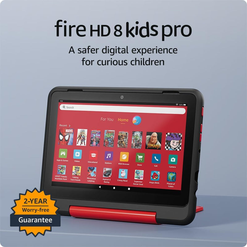 Amazon Fire HD 8 Kids Pro | 8" HD | Disney Marvel Avengers | Amazon Kids+ | 2024