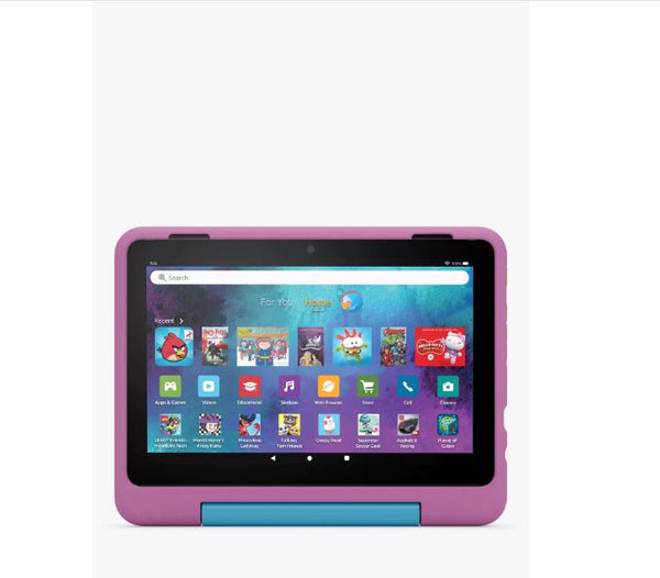 Amazon Fire HD 8 Kids Pro (2024) | Jungle Cat | Kid-Friendly Case | 8" HD Screen