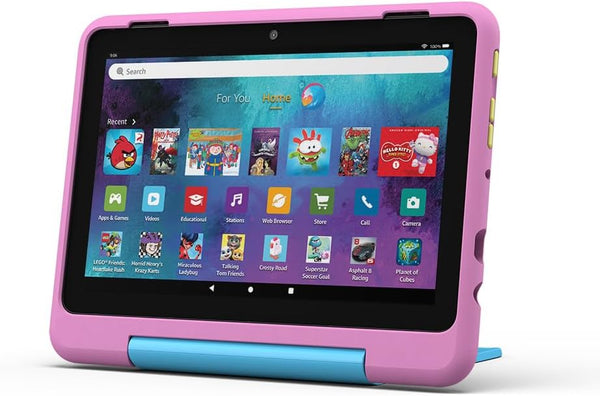 Amazon Fire HD 8 Kids Pro (2024) | Jungle Cat | Kid-Friendly Case | 8" HD Screen