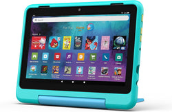 Amazon Fire HD 8 Kids Pro (2024) | 8" HD | Kid-Friendly Case | Hello Teal | Parental Controls