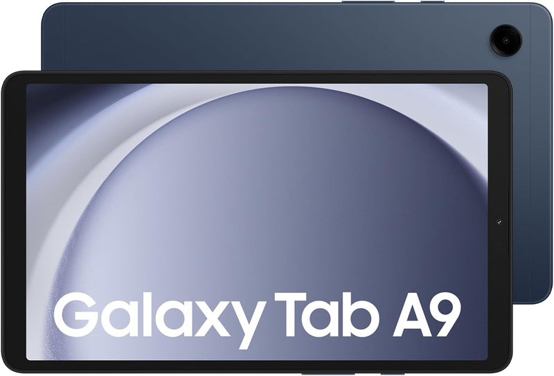 Samsung Galaxy Tab A9 Android Tablet, 64GB Storage, 8.7" Large Display, Rich Sound, Navy, 3 Year Manufacturer Extended Warranty (UK Version)