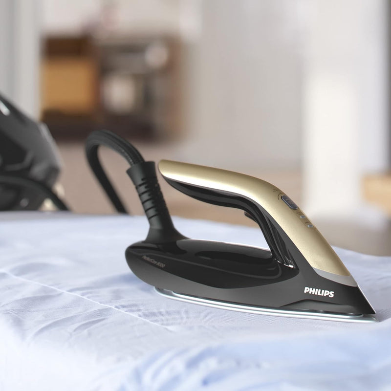 Philips PerfectCare Steam Generator Iron 8000 Series | Speed Mode, Auto Steam, No Burns Guarantee PSG8130/80