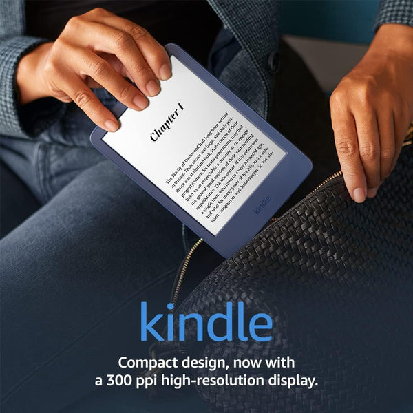 Amazon Kindle (2022 release) | 6" Tablet, 300 ppi high-resolution display | With ads | Denim