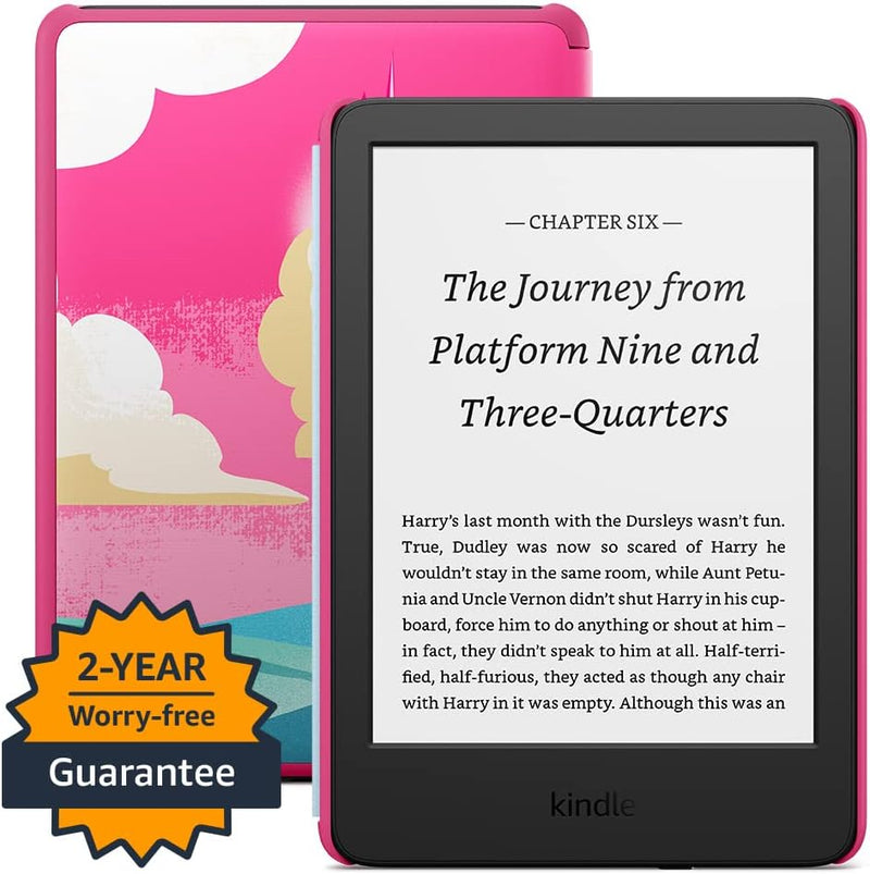 Amazon Kindle Kids (2022 release) | Tablet with Cover | 16GB | Aged 7+ | Unicorn Valley