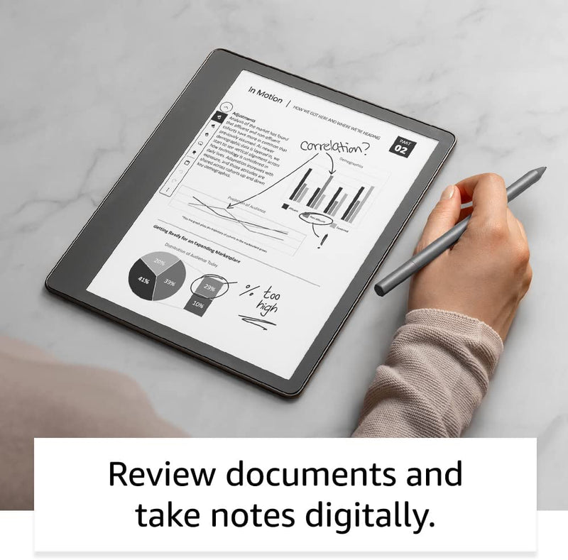 Kindle Scribe | 10.2-inch, 300 ppi Paperwhite display and includes Premium Pen | 64 GB | The first Kindle tablet for reading, writing, journaling and sketching