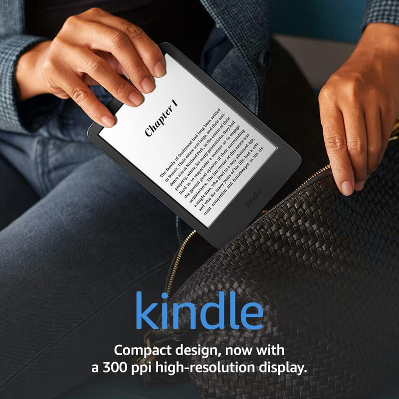 Amazon Kindle (2022 release) | 6" Tablet , 300 ppi high-resolution display | With ads | Black