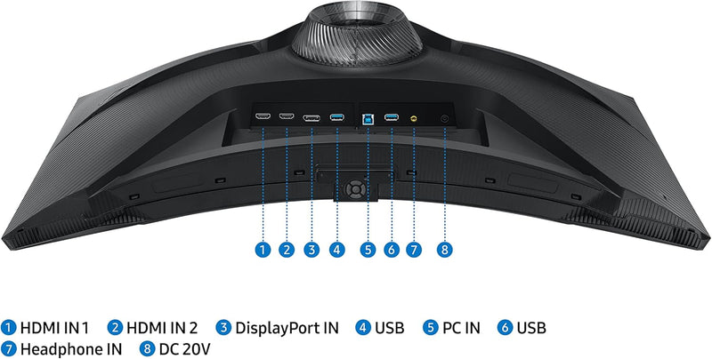 Samsung Odyssey Neo Quantum Mini LED G75NB | 32" Curved 4K Gaming Monitor | 165Hz | HDR2000