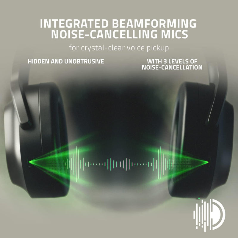 Razer Barracuda Wireless Multi-Platform Headset | Dual Wireless | 50mm Drivers | Noise-Cancelling Mics | 40-Hour Battery | Memory Foam Cushions | Black