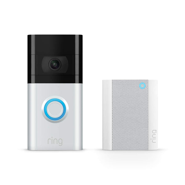 Ring Video Doorbell 3 + Ring Chime | Wireless Security Doorbell Camera | Battery Powered