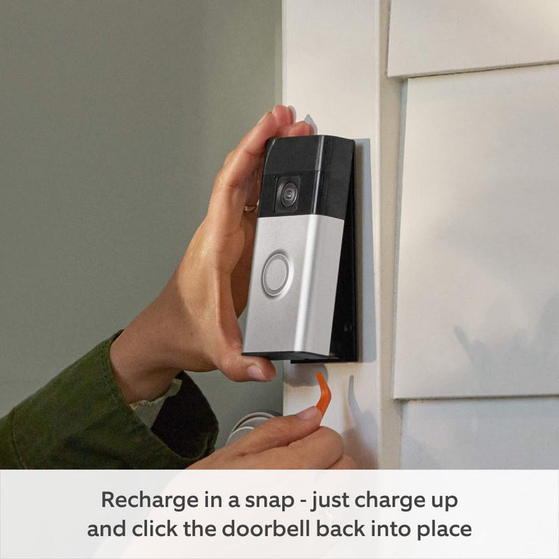 Ring Battery Video Doorbell | HD Video | Wireless | Easy Install | 2-Way Talk | 2024