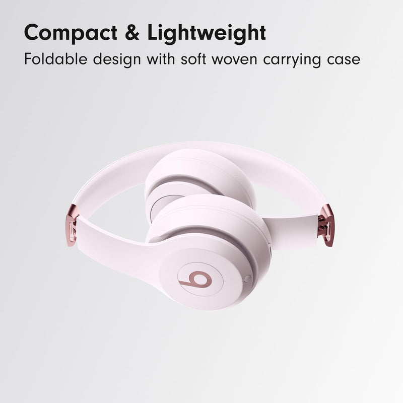 Beats Solo 4 – Wireless Bluetooth On-Ear Headphones, Apple & Android Compatible, Up to 50 hours of Battery Life – Cloud Pink