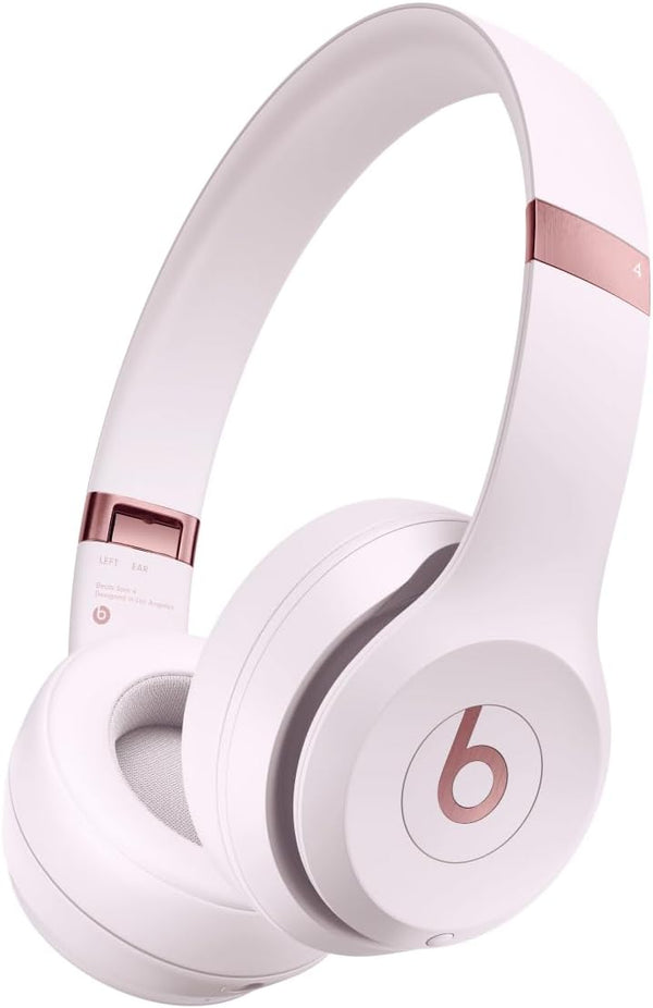 Beats Solo 4 – Wireless Bluetooth On-Ear Headphones, Apple & Android Compatible, Up to 50 hours of Battery Life – Cloud Pink