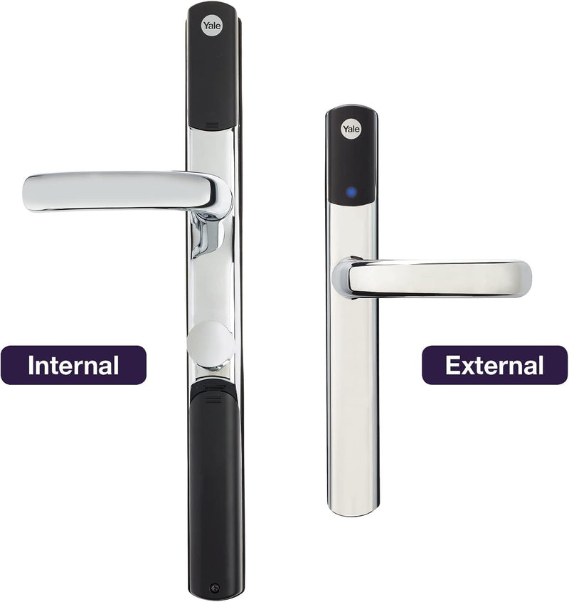 Yale Conexis L1 Smart Door Lock | Keyless Entry | Bluetooth Technology | Tamper Alarm | Chrome Finish | Battery Powered