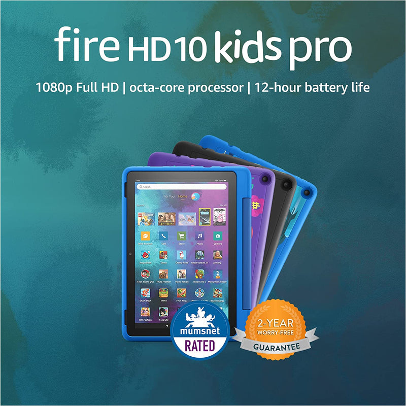 Fire HD 10 Kids Pro tablet, for ages 6-12