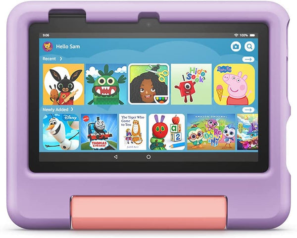 Amazon Fire 7 Kids Tablet | 7" display, Ages 3-7, 32 GB | Purple 12th Gen 2022