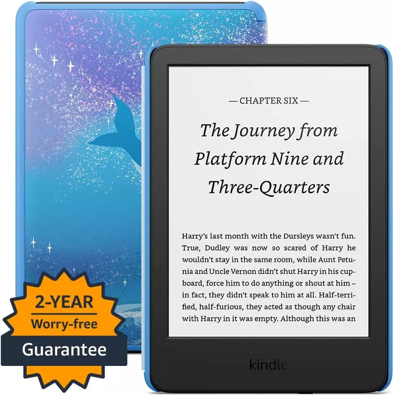 Amazon Kindle Kids (2022 release) | Tablet with Cover | 16GB | Aged 7+ | Space Whale